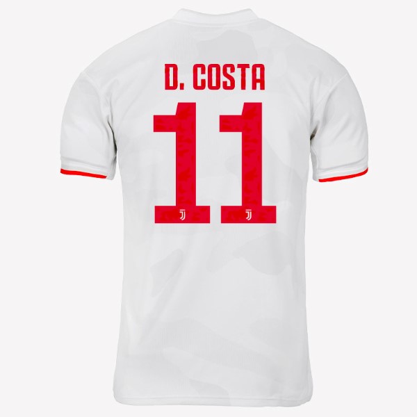 Camiseta Juventus NO.11 D.Costa 2ª 2019-2020 Gris Blanco
